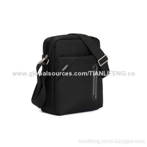 Canvas leather messenger travel shoulder bag for men